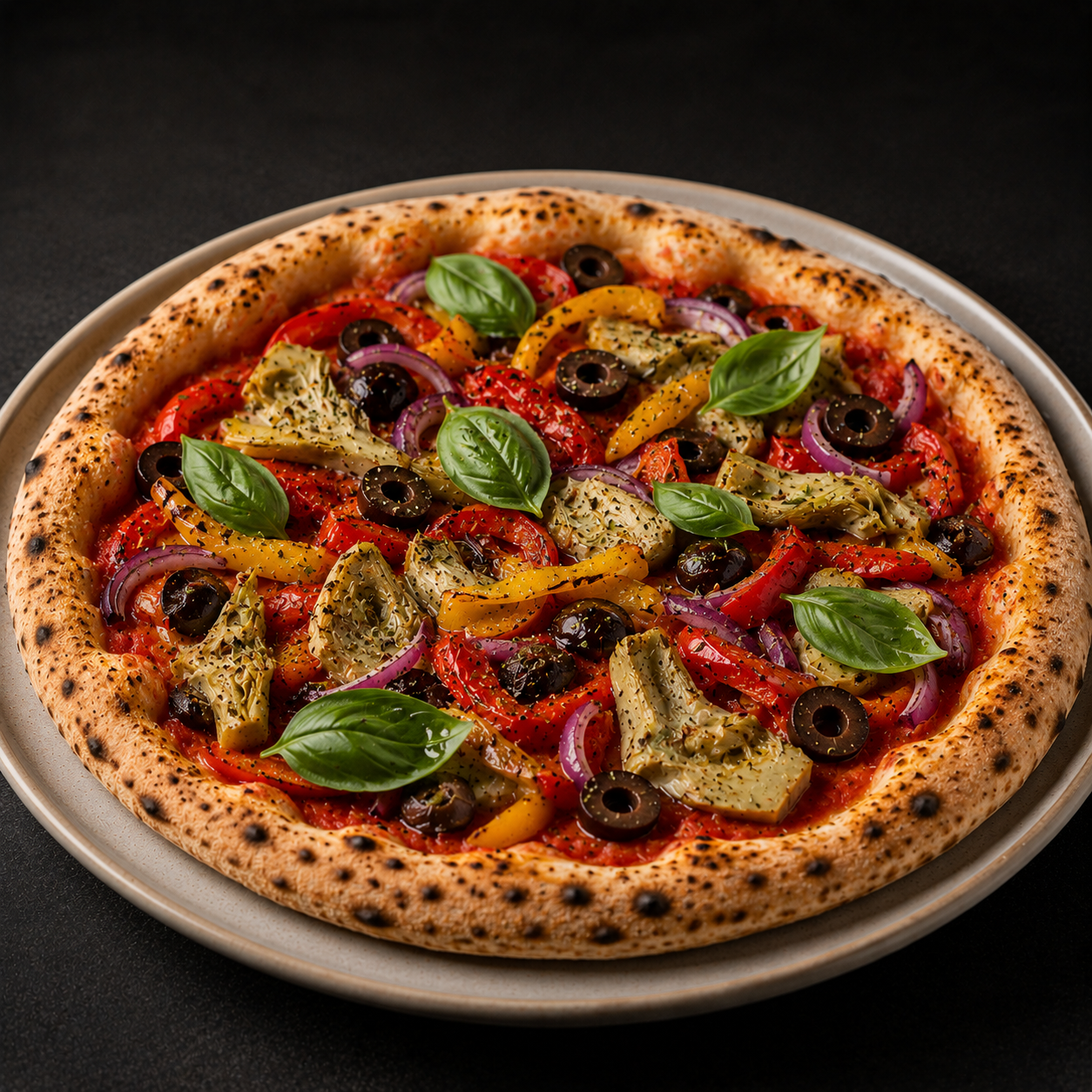 Mediterranean Garden Pizza