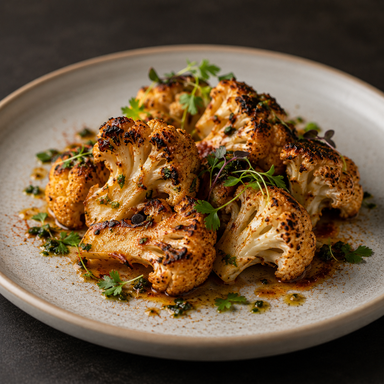 Charred Cauliflower Steak Bites